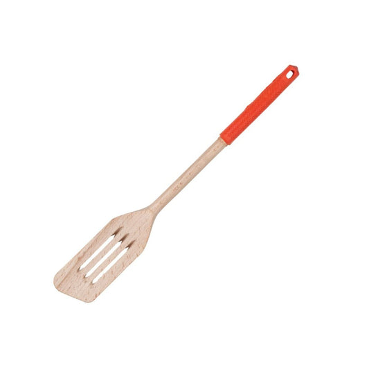 Spatule de cuisine en bois ajourée avec manche en silicone Fackelmann Wood Edition