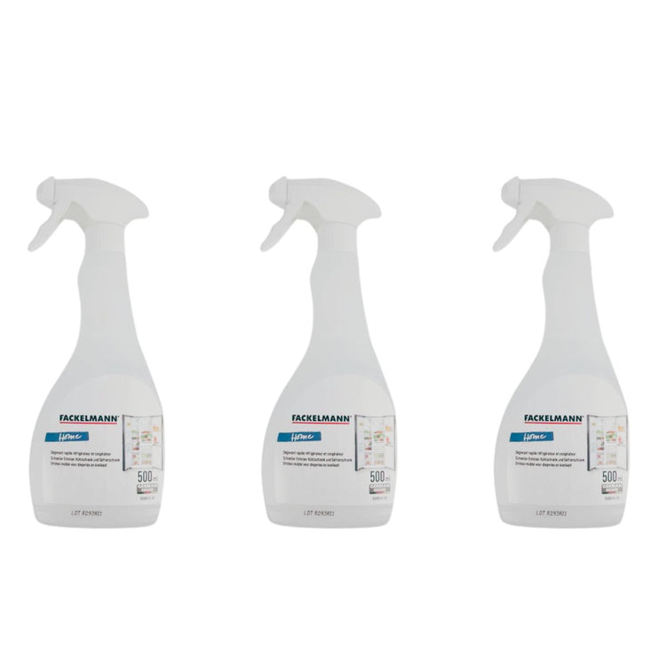 Lot de 3 dégivrants réfrigérateur et congélateur en spray 500 ml Fackelmann