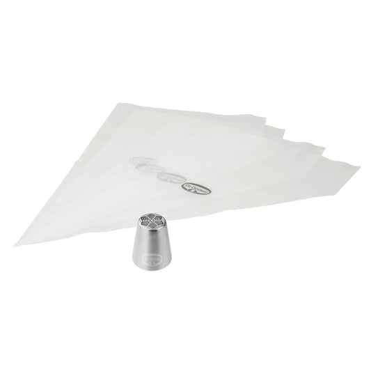 Douille étoile et lot de 4 poches à douille Dr.Oetker