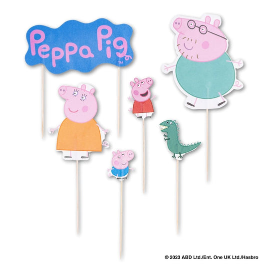 12 décorations de gâteau d’anniversaire Dr. Oetker Peppa Pig