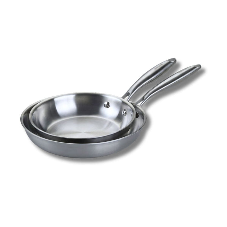 Set de 2 poêles de cuisson 20/28 cm en inox sans PFAS Fackelmann Vita3