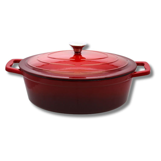 Cocotte en fonte émaillée rouge cerise 33 cm 5 L Elo