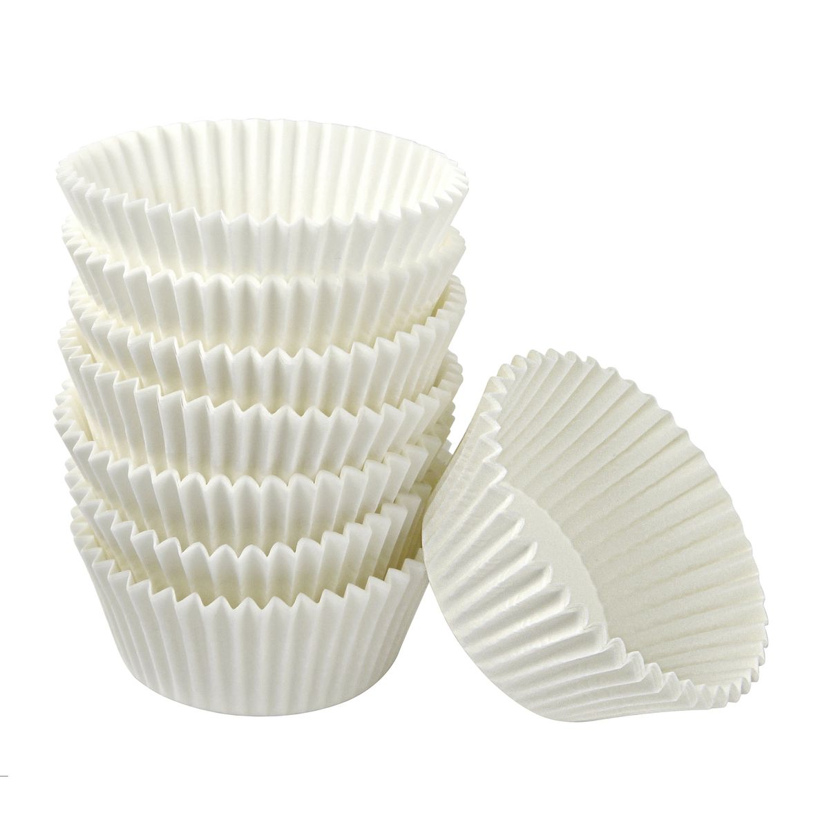 Lot de 75 moules à muffins en papier blanc de 5 cm de diamètre Zenker Smart Pastry