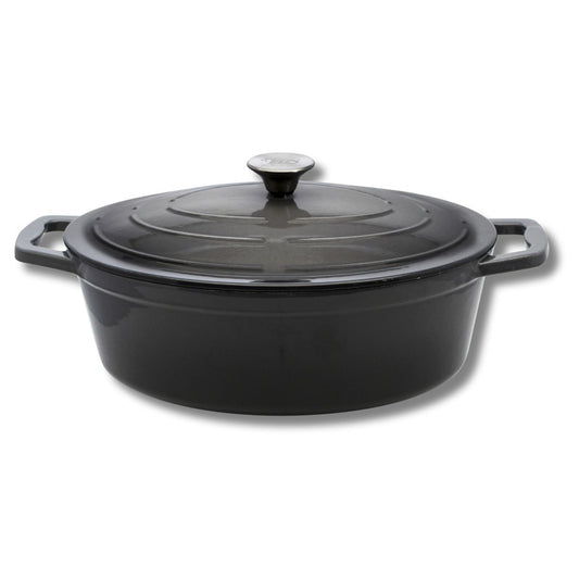 Cocotte en fonte émaillée gris classique 33 cm 5 L Elo