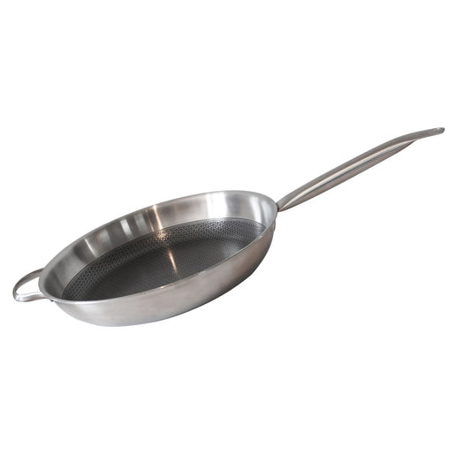 Poêle en acier inoxydable 18/10 32 cm Elo Relief Solution