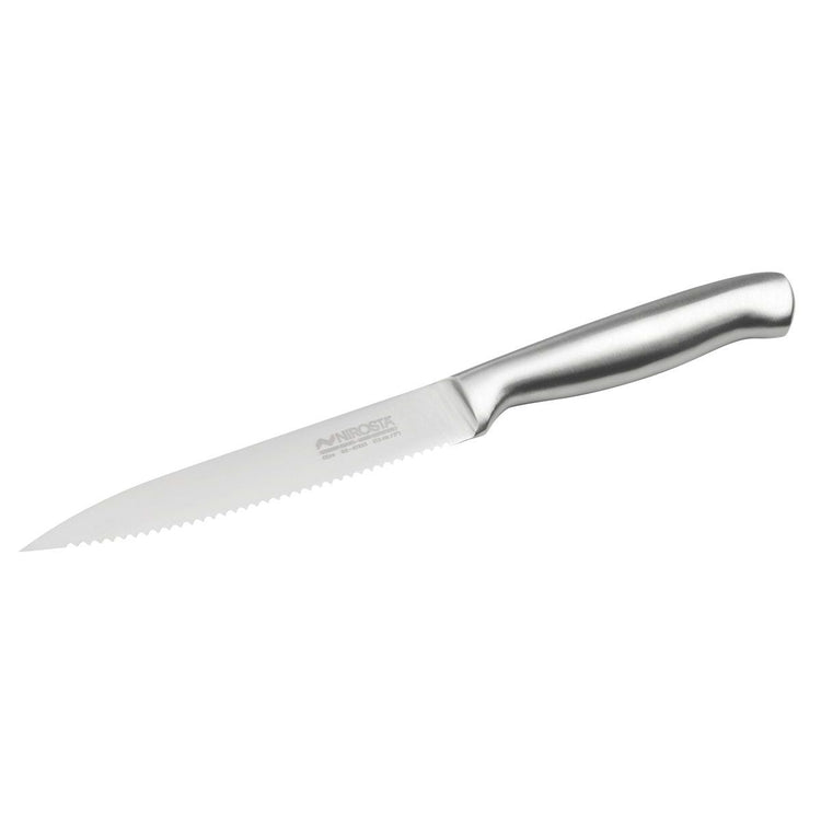 Couteau de cuisine professionnel lame crantée Nirosta Star