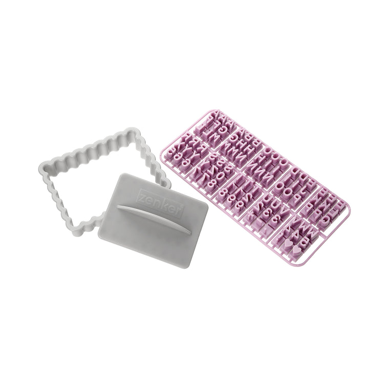 Tampon alphabet pour biscuit Zenker Smart Pastry