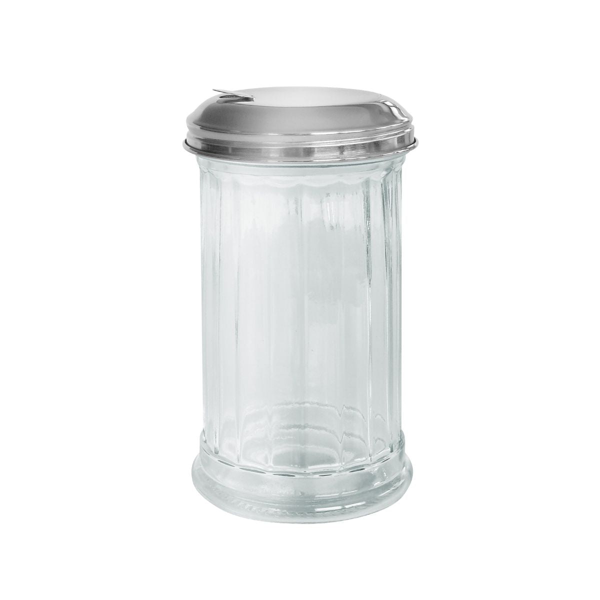 Saupoudreuse en verre et couvercle inox 14 cm Fackelmann Basic