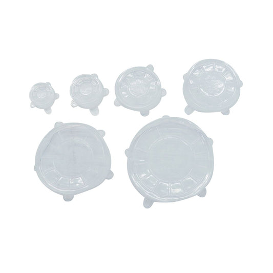 Lot de 6 couvercles de conservation en silicone étirable Fackelmann Basic