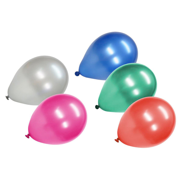 Lot de 15 ballons de baudruche effet métallisé Fackelmann