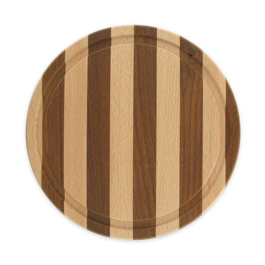 Planche à découper ronde bicolore hêtre, diamètre 25 cm Fackelmann Wood Edition