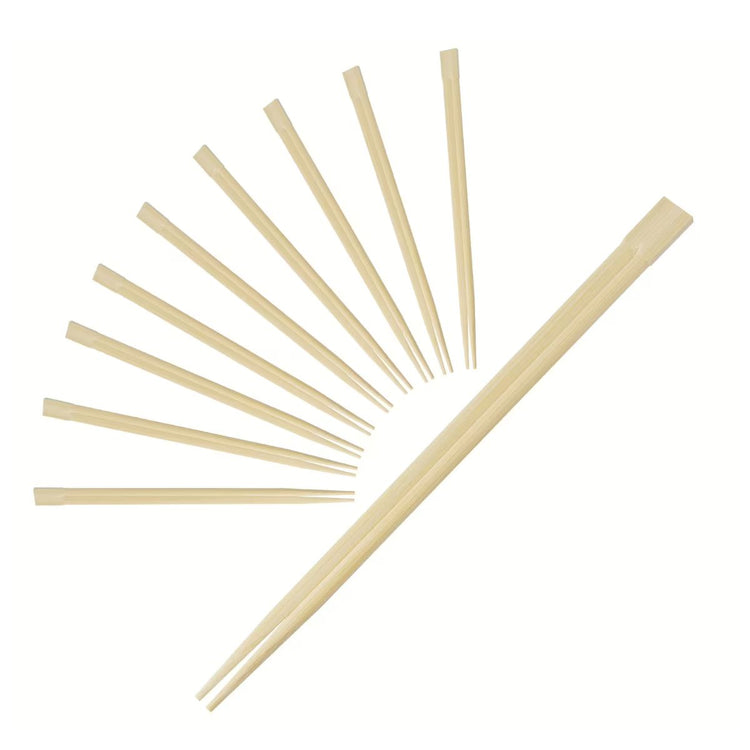 Lot de 10 paires de baguettes de 23cm en bambou Fackelmann Asia Line
