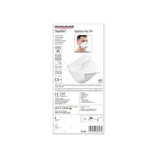 Sachet de 6 Masques FFP2 TopFilter Pro TF9