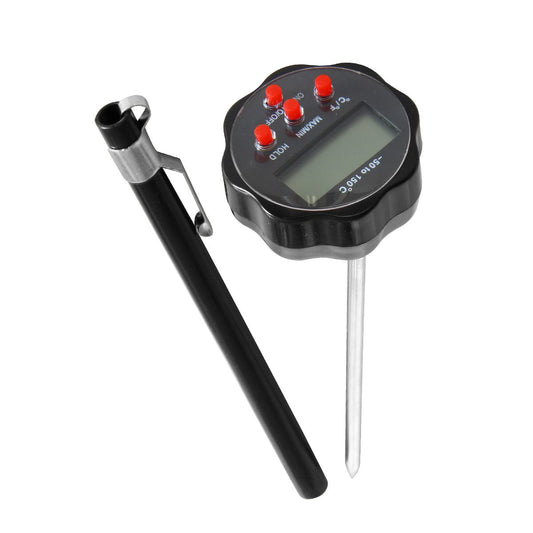 Thermomètre à viande et volaille Accu-Temp avec anneau en silicone, acier  inoxydable