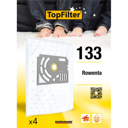 Lot de 4 sacs aspirateur Rowenta TopFilter Premium