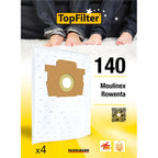4 sacs aspirateur Rowenta Silence Force Moulinex TopFilter Premium