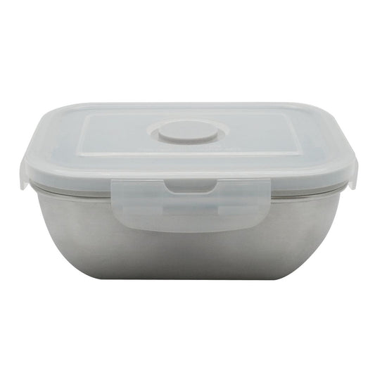 Lunch box inox 400 ml allant au microonde avec couvercle Fackelmann