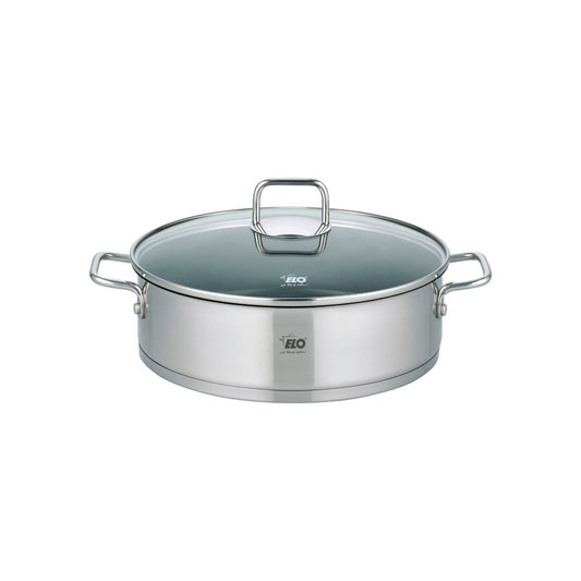 Sautoir 28 cm en acier inoxydable 18/10 antiadhésif Elo Citrin