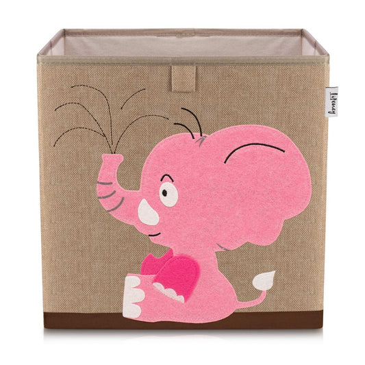 Boîte de rangement "éléphant rose" , compatible avec l'étagère IKEA KALLAX Lifeney