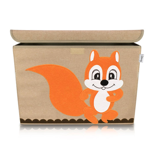 Boîte de rangement "écureuil" avec grand couvercle, 51 x 36 x 36 cm Lifeney