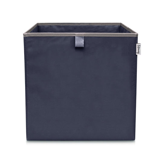 Boîte de rangement coloris bleu foncé, compatible avec l'étagère IKEA KALLAX Lifeney