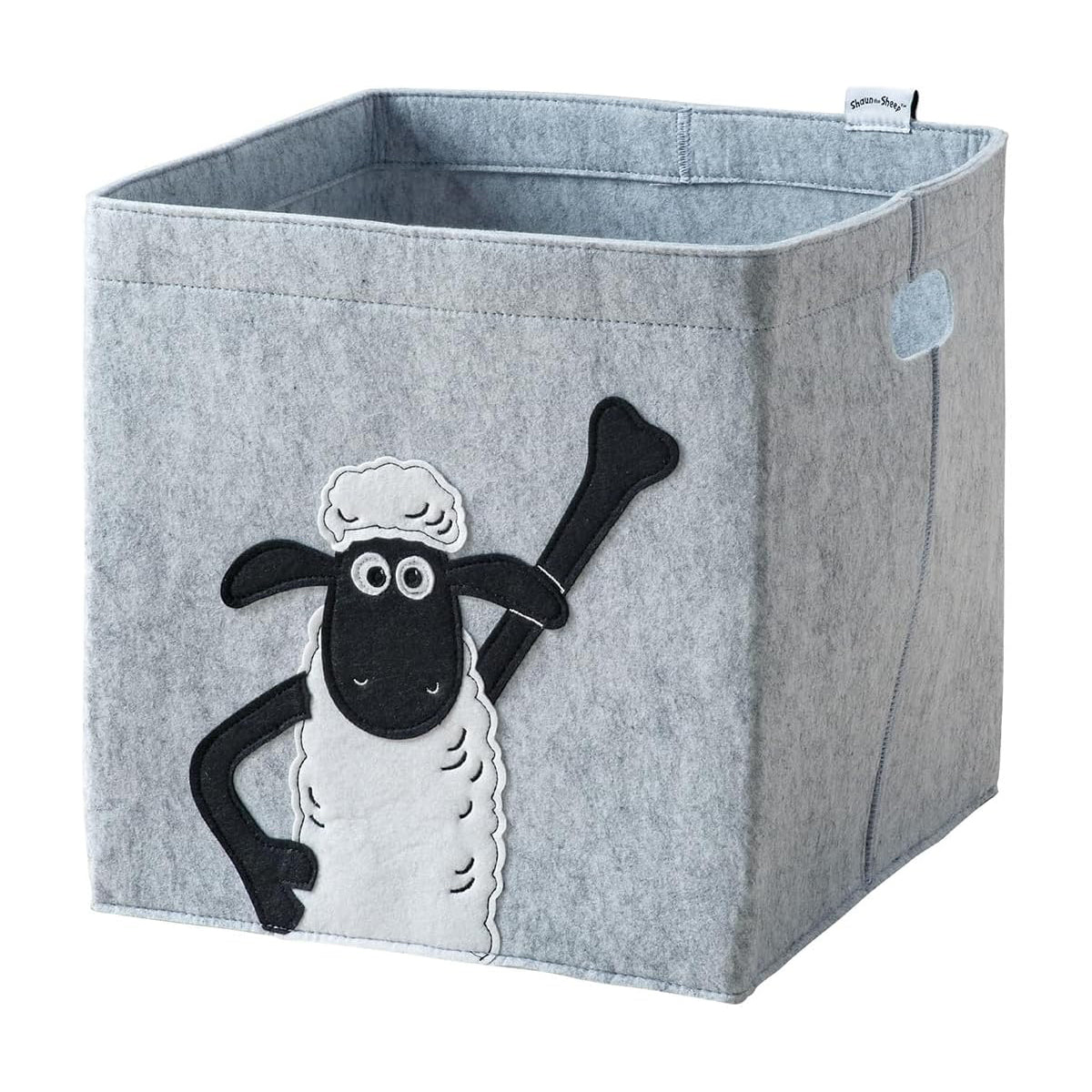 Boîte de rangement en feutre compatible Kallax Shaun poing levé Lifeney Shaun le mouton