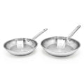 Lot de 2 poêles de cuisson 20 cm et 24 cm en inox Fackelmann Rhona