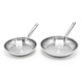 Lot de 2 poêles à frire en inox 20 cm et 28 cm Fackelmann Rhona