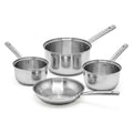 Lot de 3 casseroles 18/20/22 cm et 1 poêle 20 cm en inox Fackelmann Rhona