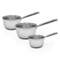 Lot de 3 casseroles 18/20/22 cm en inox Fackelmann Rhona