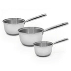 Lot de 3 casseroles 18/20/22 cm en inox Fackelmann Rhona