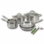 Batterie de cuisine avec 2 poêles 24/26 cm 2 casseroles 14/18 cm et 2 faitouts 20/24 cm sans PFAS Fackelmann Vita3