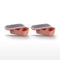 Lot de 2 boîtes à lunch 1 L avec 2 ustensiles de cuisine Fackelmann Storage