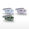 Lot de 3 Lunchbox 1L Fackelmann Storage Bleu Beige Vert