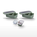 Lot de 2 lunch box 1L avec 3 boites à sauce Fackelmann Storage