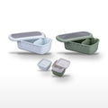 Lot de 2 lunch box 1L avec 3 boîtes à sauce Fackelmann Storage