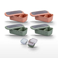 Lot de 4 lunch box 1L avec 3 boîtes à sauce Fackelmann Storage