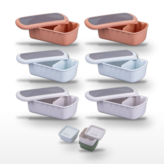 Set 6 Lunchbox et 3 boîtes à sauce Fackelmann Storage