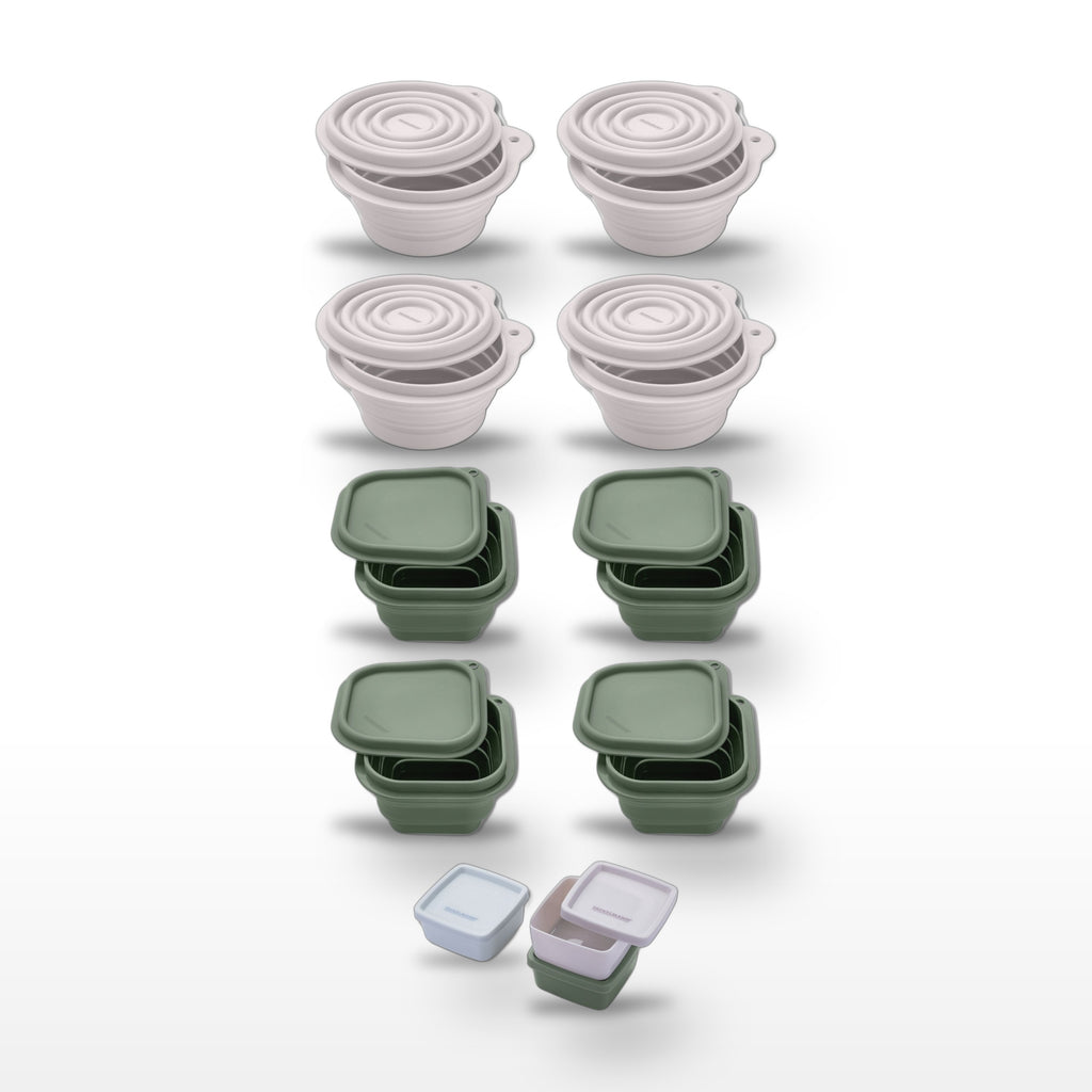 Lot de 11 boîtes hermétiques avec 3 boîtes à sauce Fackelmann Storage