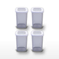 Lot de 4 boîtes hermétiques 1,1L avec 4 ustensiles de cuisine Fackelmann Storage