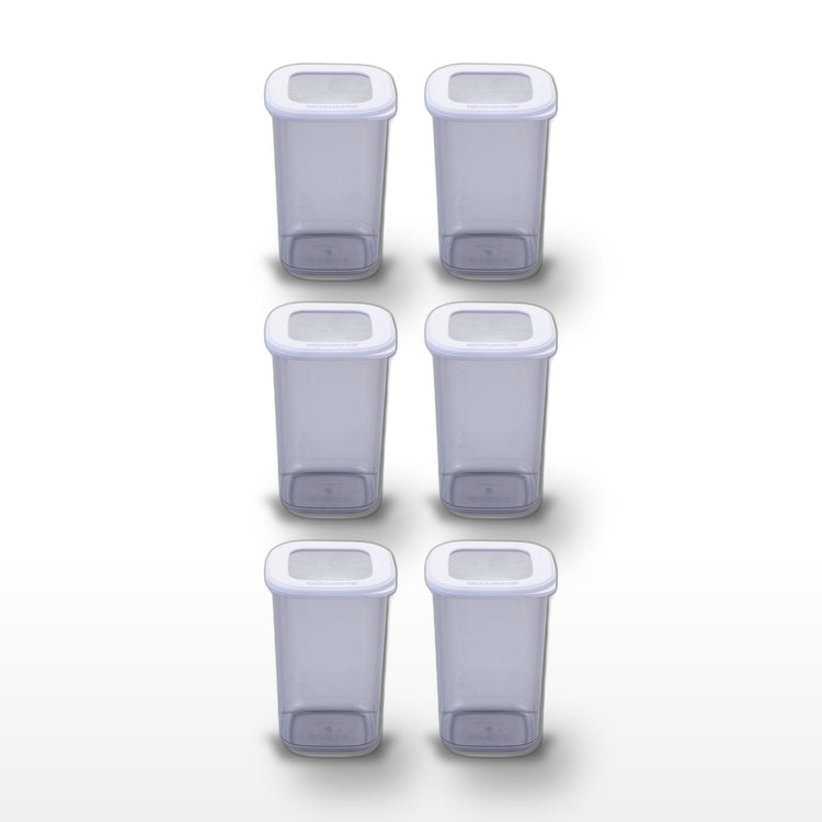 Lot de 6 Boîtes à Provisions 1,1 Litre Fackelmann Storage