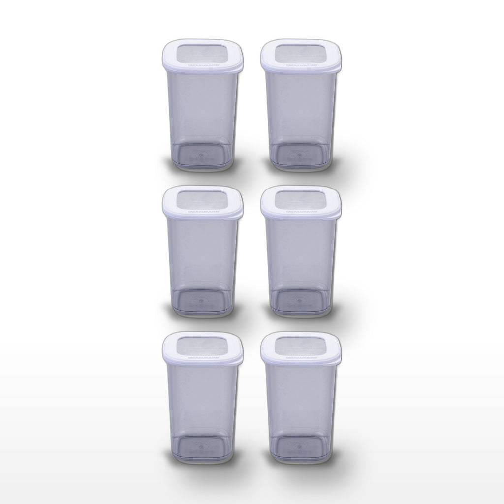 Lot de 6 boîtes hermétiques 1,1 L avec 6 ustensiles de cuisine Fackelmann Storage