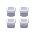 Lot de 4 boîtes hermétiques 0,55L avec 4 ustensiles de cuisine Fackelmann Storage