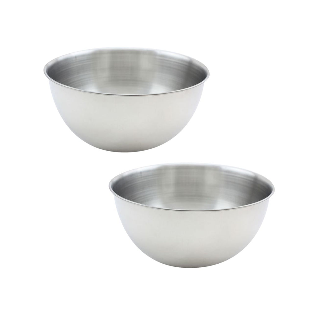 Ensemble de 2 Bols à mixer en inox de 20,5 cm de diamètre Fackelmann Basic