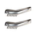 Ensemble de 2 Pinces à spaghettis, de cuisine en Acier inoxydable 19 cm Fackelmann