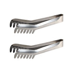 Ensemble de 2 Pinces à spaghettis, de cuisine en Acier inoxydable 19 cm Fackelmann