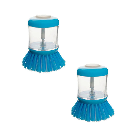 Ensemble de 2 Brosses à vaisselle avec réservoir pour liquide vaisselle Fackelmann Tecno