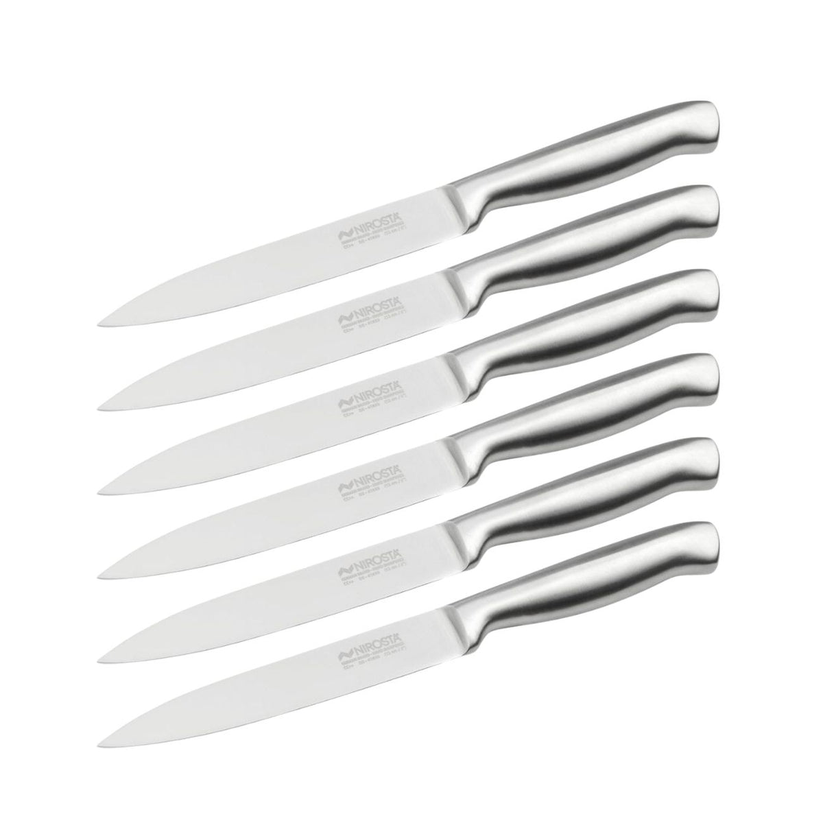 Set de 6 couteaux de cuisine 24 cm en inox Nirosta Star