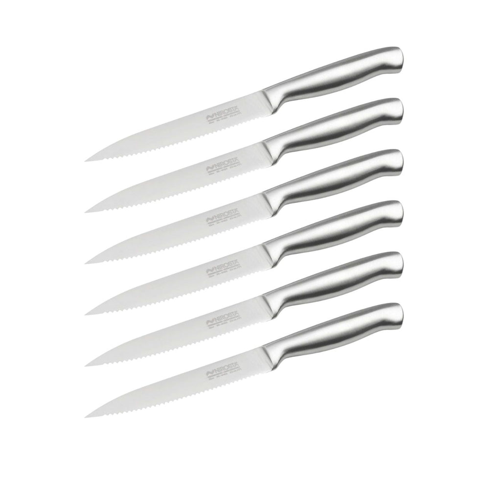 Set de 6 couteaux de qualité 24 cm en inox Nirosta Fit