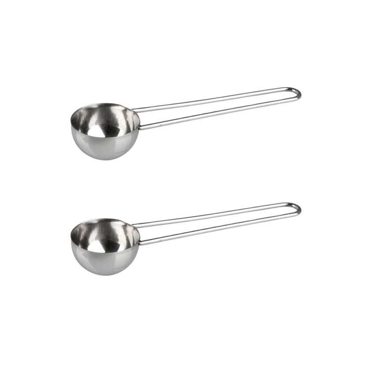 Ensemble de 2 Cuillères doseuse à café inox environ 8gr Fackelmann Petit Déjeuner